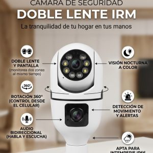 Camara Wifi, doble lente al soquete